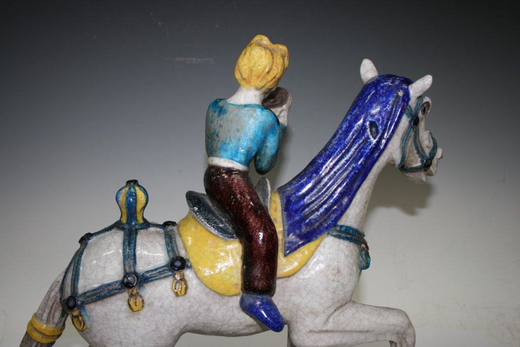 Very Rare Fantoni Ceramic Figure For Sale 1