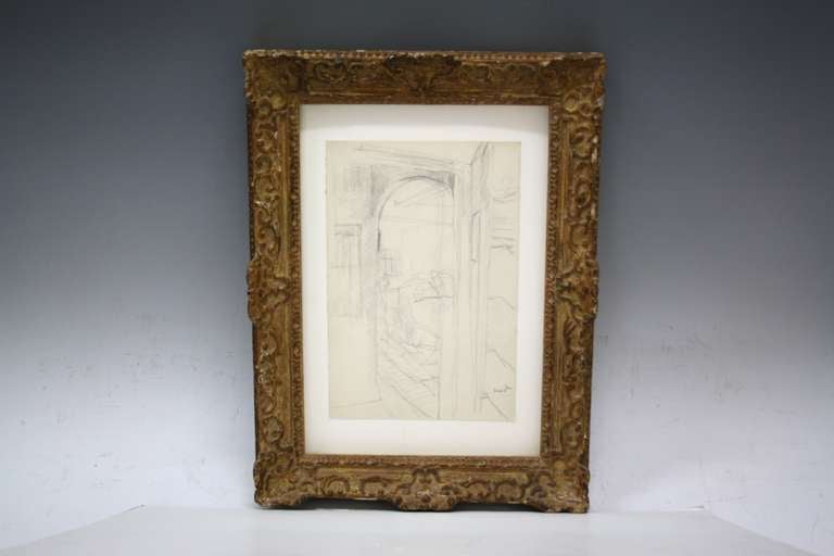 Set of Seven Pencil Studies by American Realist John Koch In Good Condition In New York, NY