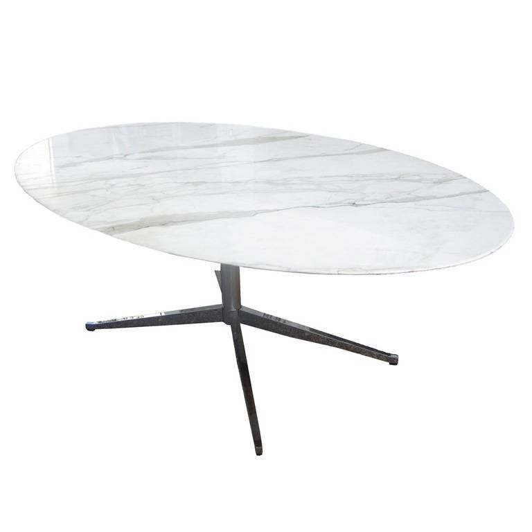 Marble Florence Knoll Table Desk at 1stDibs