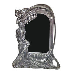 Antique Rare Art Nouveau Max Hacger Austria Argentor Design Photograph Frame circa 1900