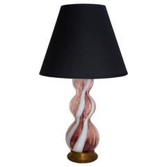 Arte Vetraria Muranese (AVEM) Murano Glass Lamp