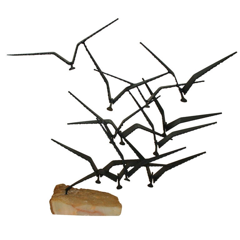 Curtis Jere "Seagulls" Metal Sculpture