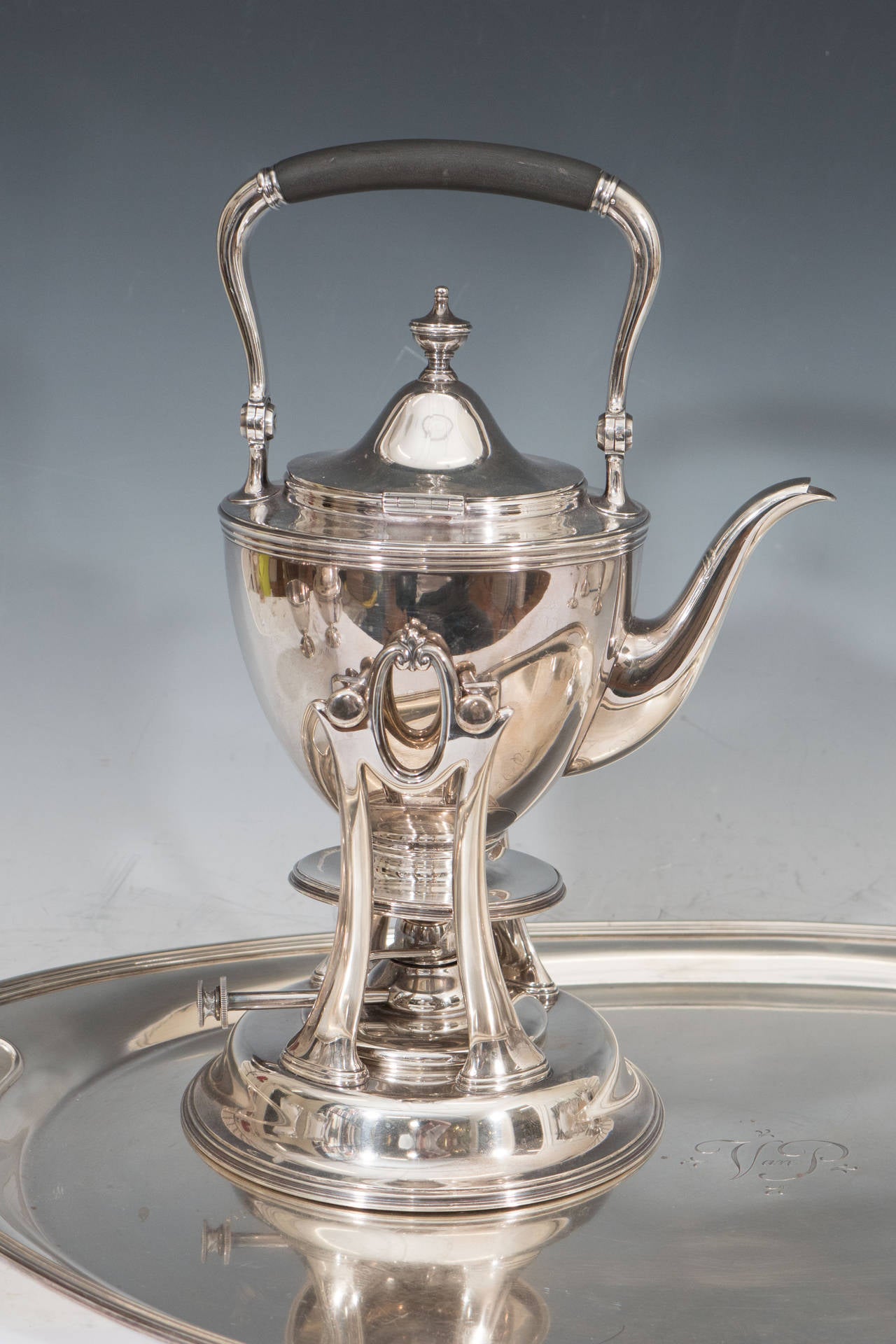 A Tiffany & Co maker's sterling silver tea set, 1938 complete with serving tray. Each piece is engraved 
