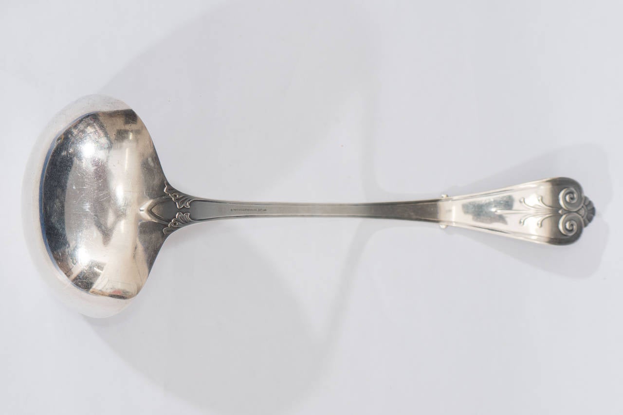 Antique Tiffany & Co. 1869 Beekman Pattern Sterling Silver Ladle In Good Condition For Sale In New York, NY