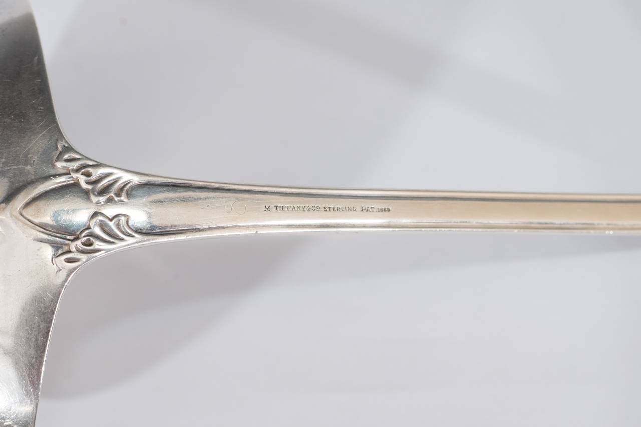 19th Century Antique Tiffany & Co. 1869 Beekman Pattern Sterling Silver Ladle For Sale