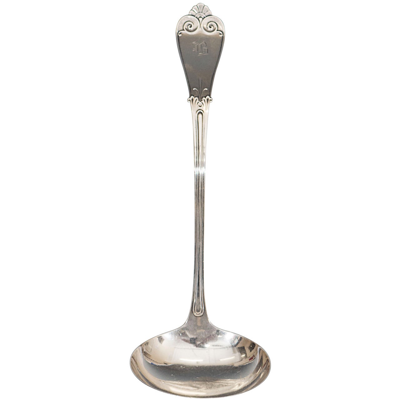 Antique Tiffany & Co. 1869 Beekman Pattern Sterling Silver Ladle For Sale