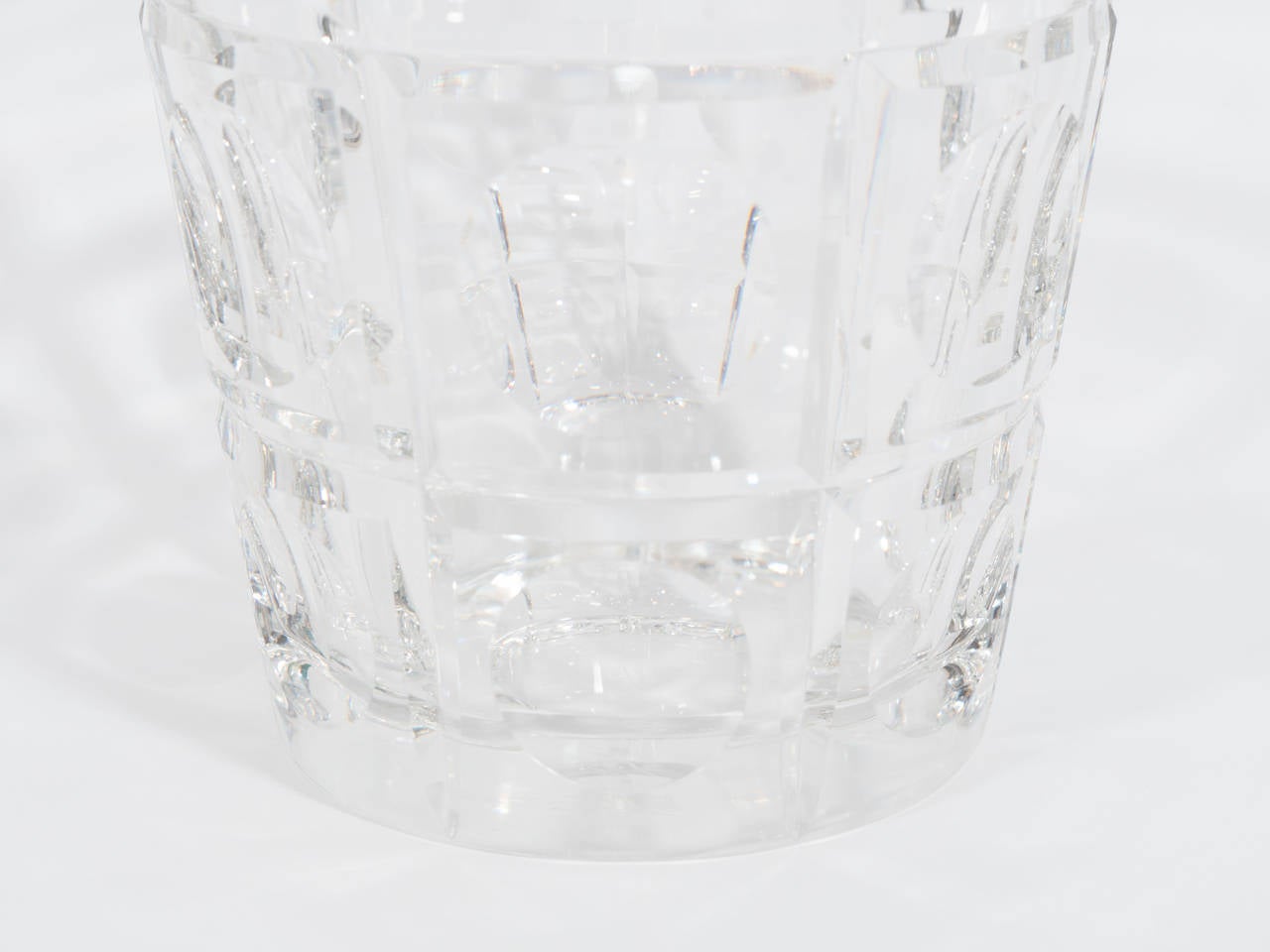 French Vintage Pair of Sevres Crystal Vases or Ice Buckets For Sale