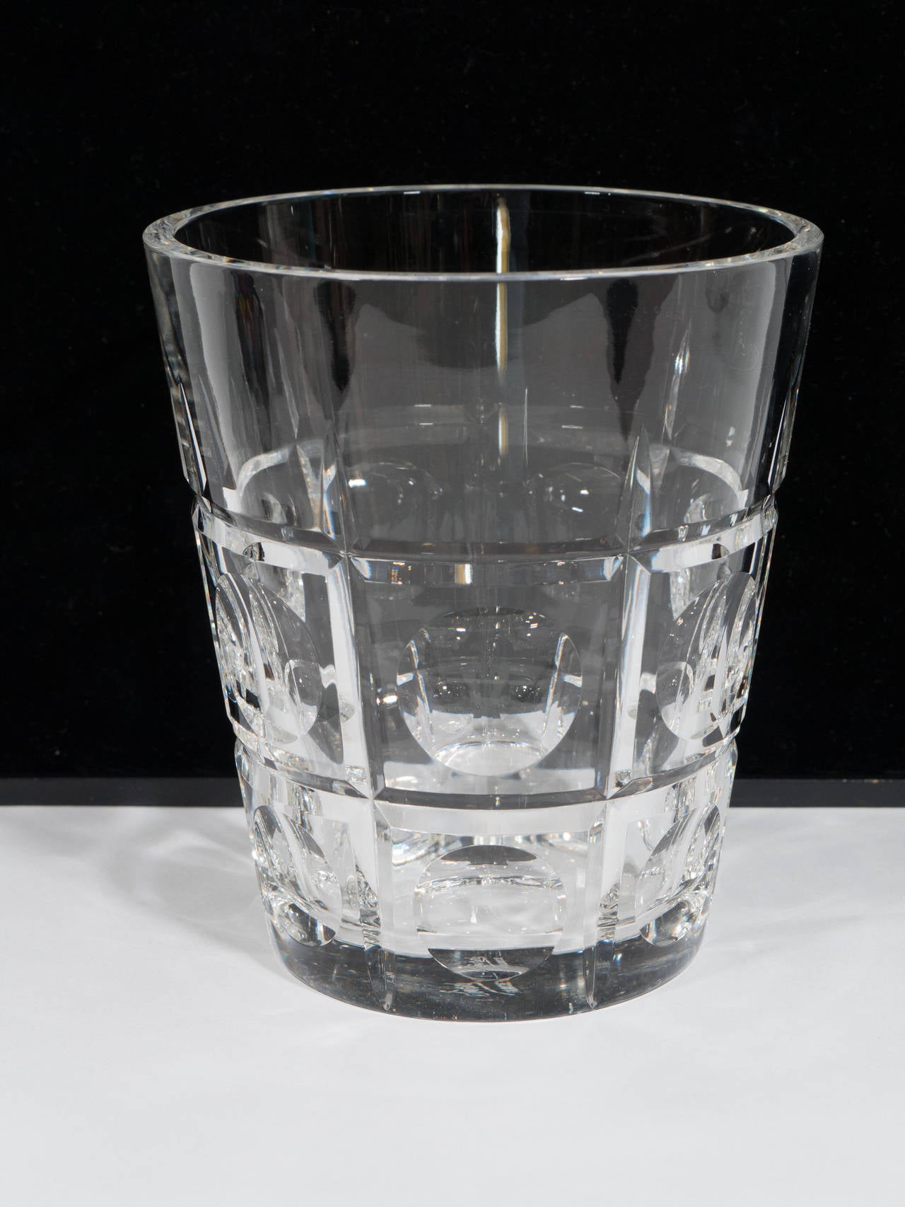 Paire de vases ou seaux à glace en cristal de Sèvres en vente 2