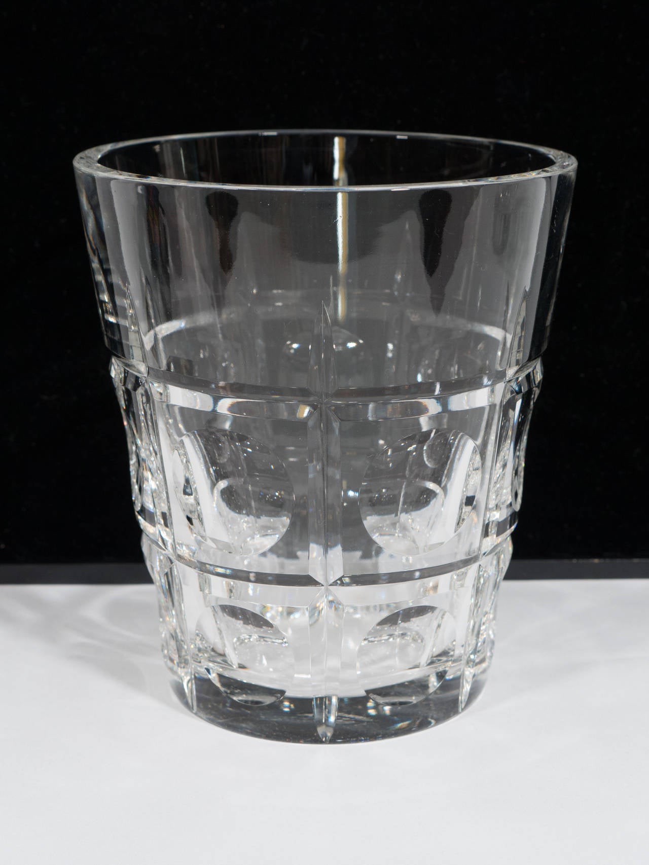 Vintage Pair of Sevres Crystal Vases or Ice Buckets For Sale 4