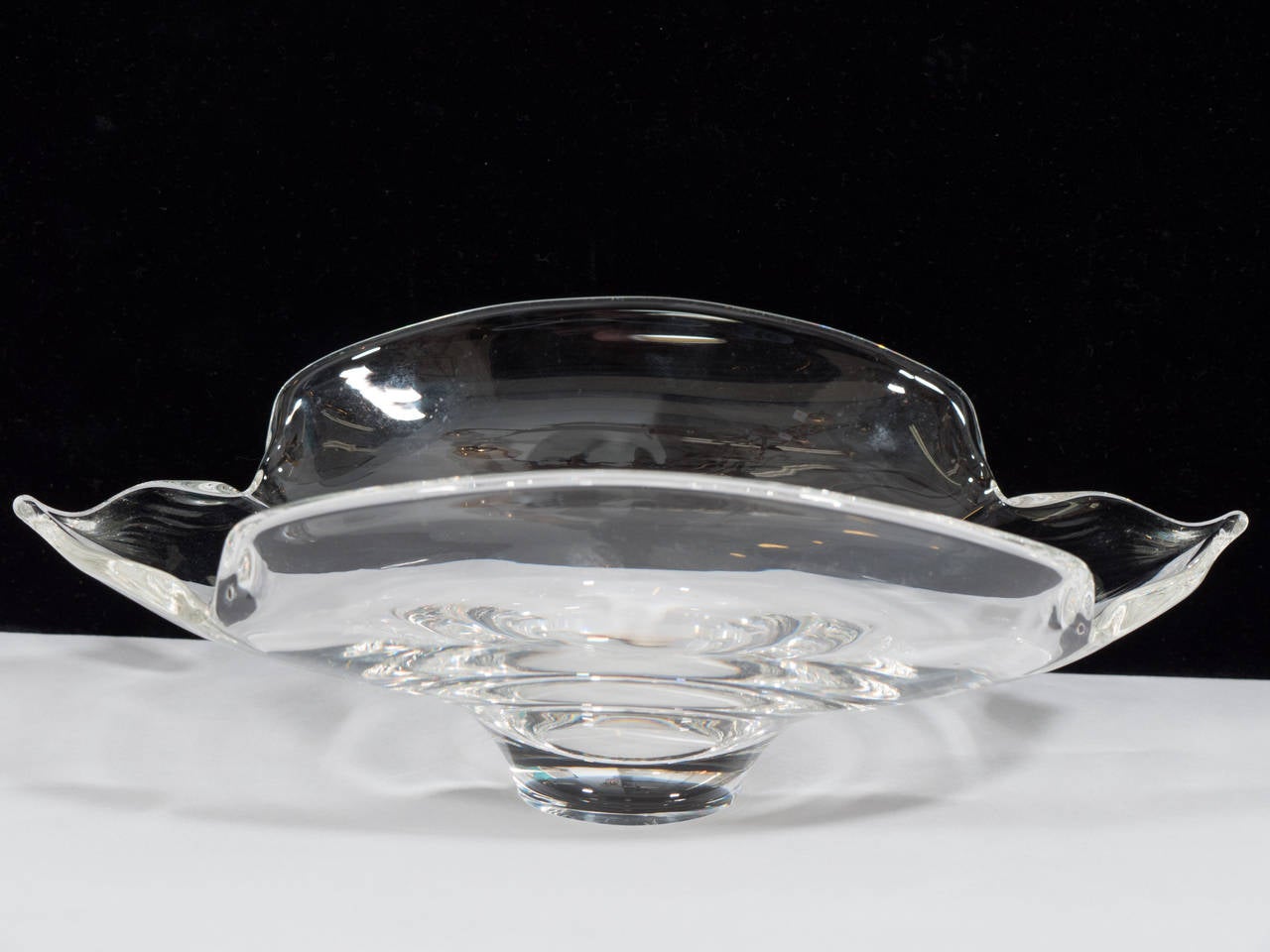 American Vintage Steuben Glass Quatrefoil Console Bowl For Sale