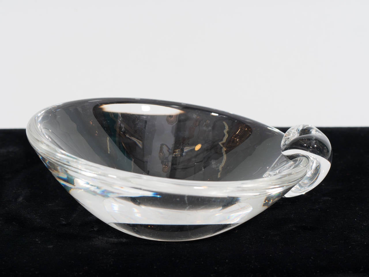 Vintage Signed Steuben Glass Dish or Cigar Ashtray 1