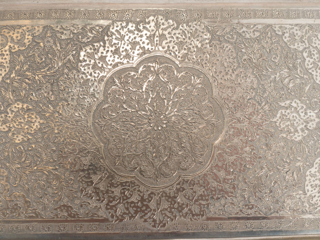 Sterling Silver Persian Decorative Box or Tobacco Case 1