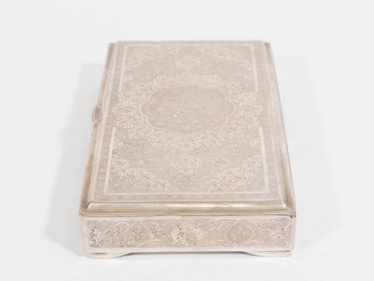 Sterling Silver Persian Decorative Box or Tobacco Case 4