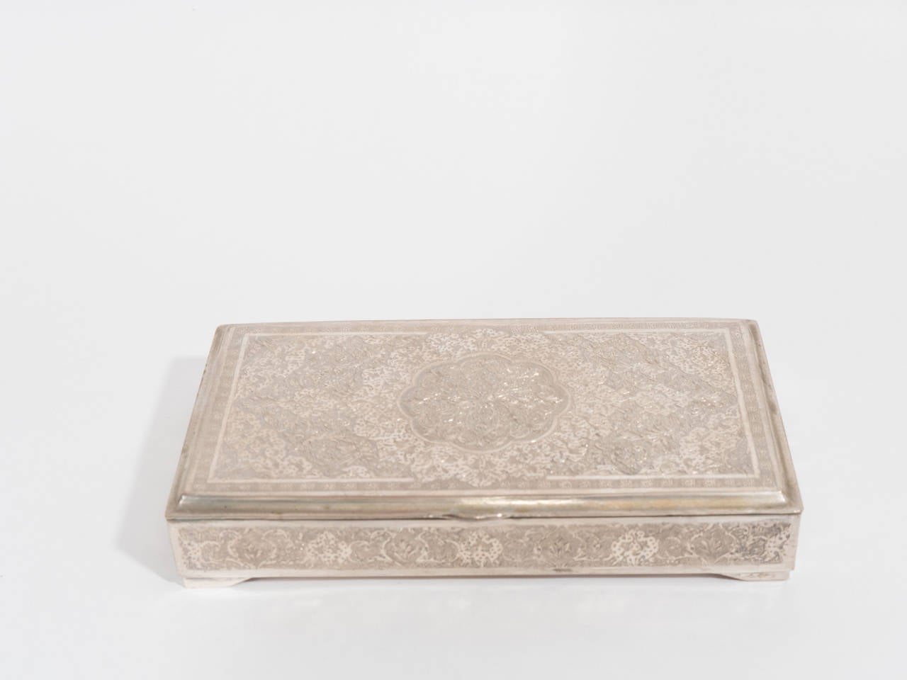 Sterling Silver Persian Decorative Box or Tobacco Case 5
