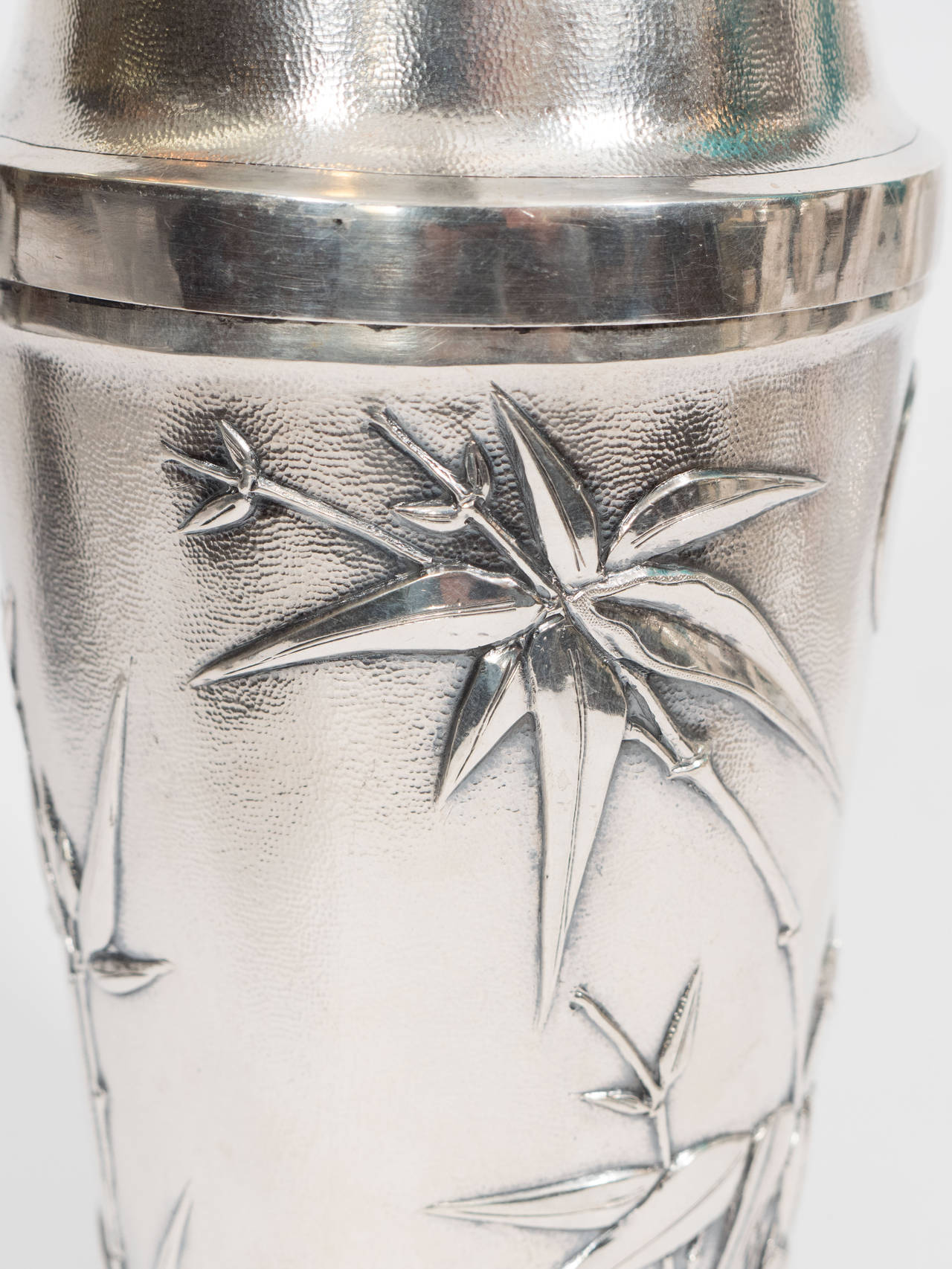 20th Century Chinese Export 800 Silver Cocktail Shaker by Zee Sung, circa 1920s