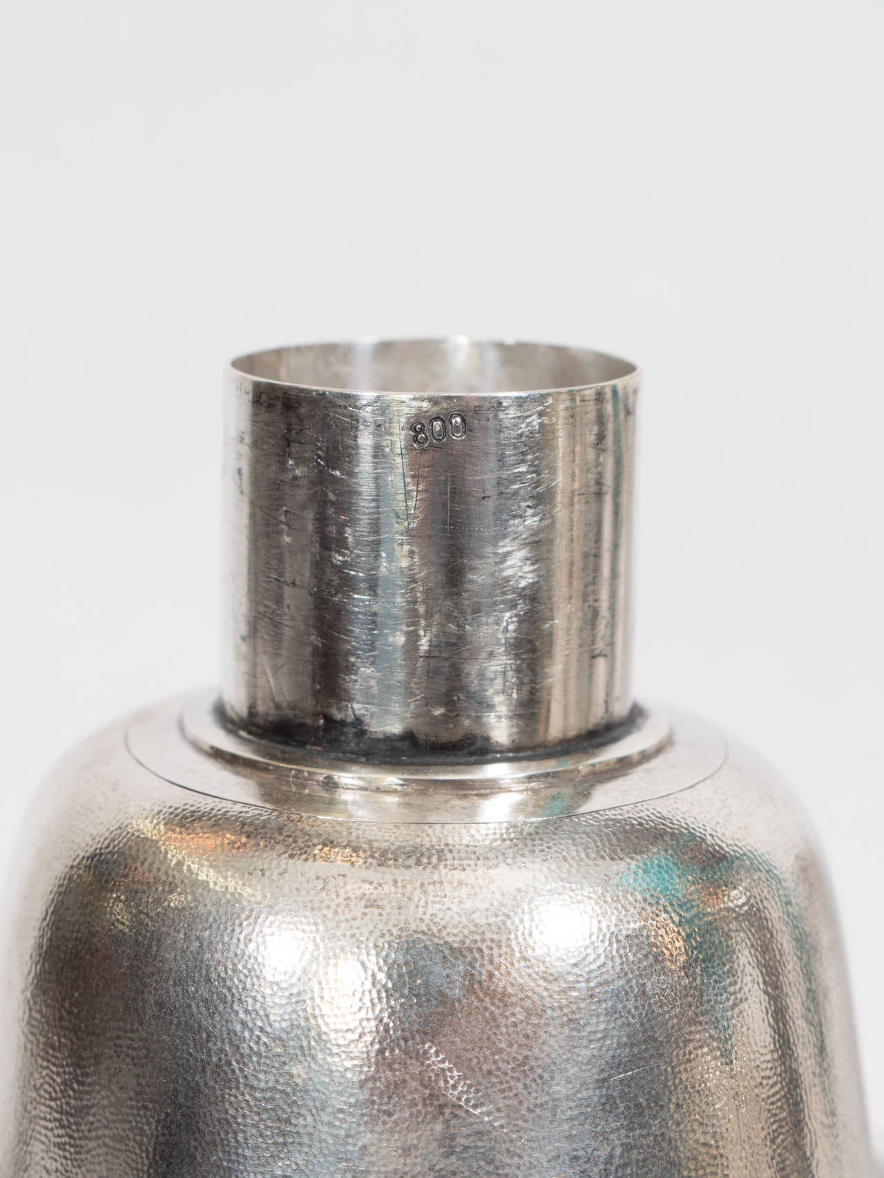 Chinese Export 800 Silver Cocktail Shaker by Zee Sung, circa 1920s 2