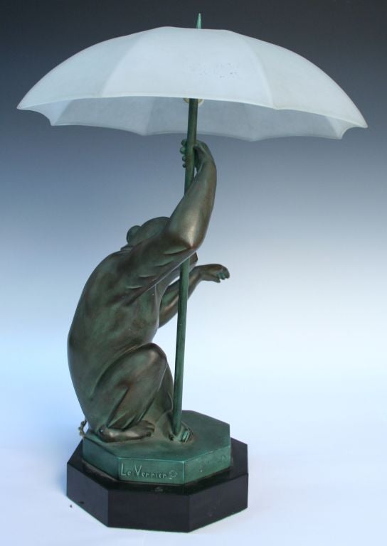 20ième siècle Lampe singe 