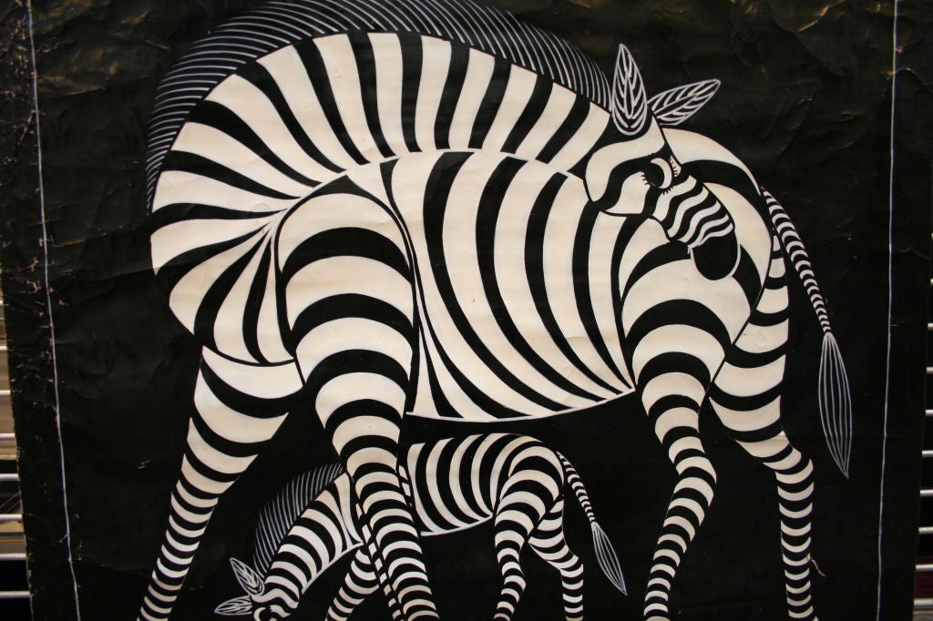 Pintura Cebra Tingatinga