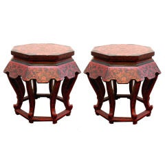 Pair of 19th Century Lacquered Tables