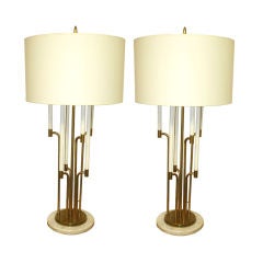 Pair Mid-Century Stiffel Lamps