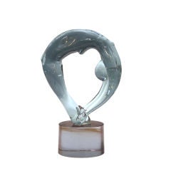 Mid Century Seguso Sculpture of Female Nude  by Renato Anatra