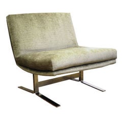 Vintage Mid-Century Craft Associates Side Chair w/ Chrome Base