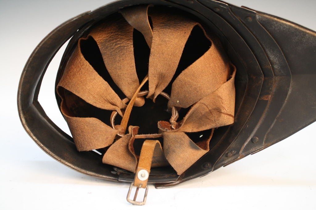 19th-20th Century Antique Italian Armor Steel Sallet Helmet 4