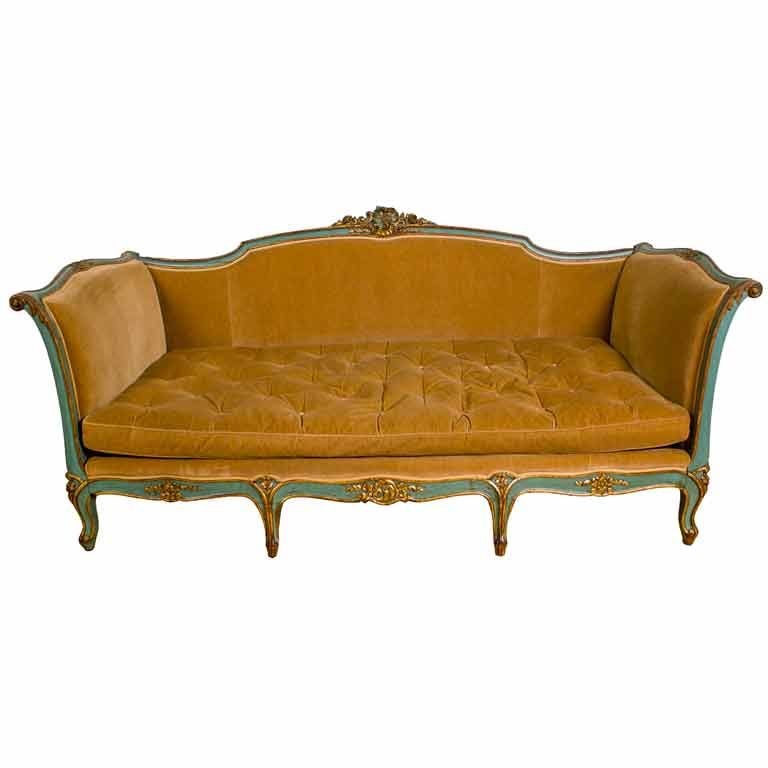 Vintage Louis XV Style Daybed / Sofa