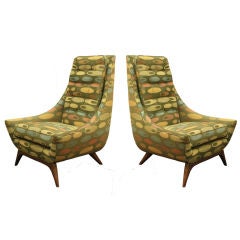 Pair of Mid Century "Atomic Age" Chairs in the Manner of Kagan
