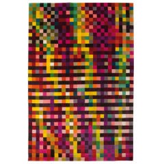 Digit 1 wool rug by Cristian Zuzunaga