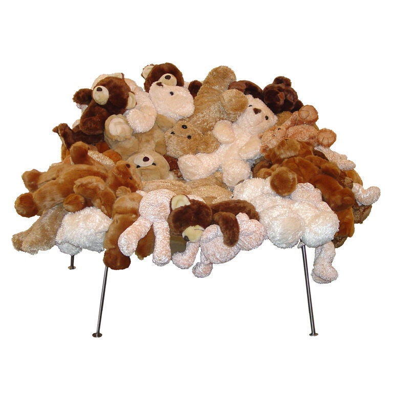 Banquete Chair with Teddy Bears by the Campana brothers