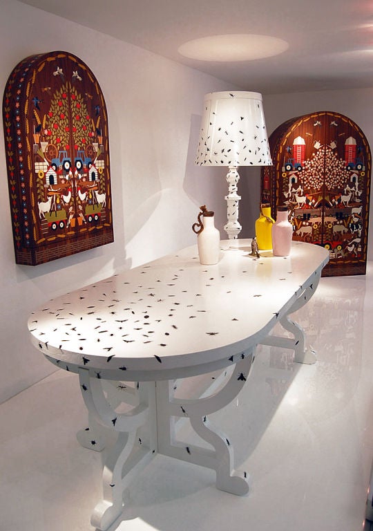 Graphic Paper illiustrated table by Studio Job