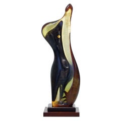 Approach of Night sculpture by Leo Amino