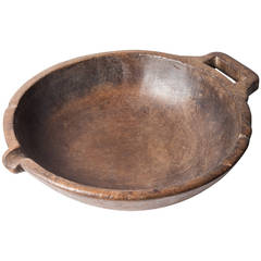 Wood Bowl with Handle from the Philippines