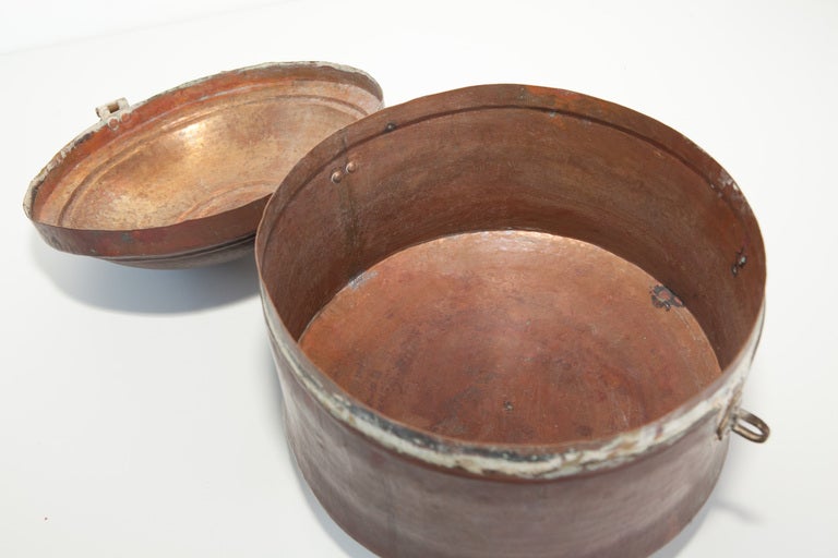 20th Century Copper Grain Pot from India For Sale