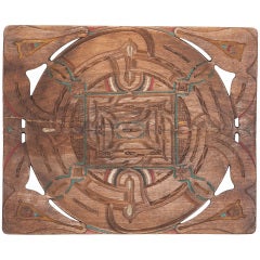Carved and Painted Tray from Suriname