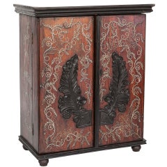 Anglo-Indian Mini Cabinet With Inlay Details
