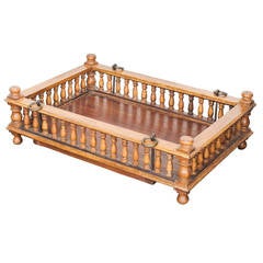 Indo-Dutch Colonial Satinwood Swinging Cradle or Dog Bed!