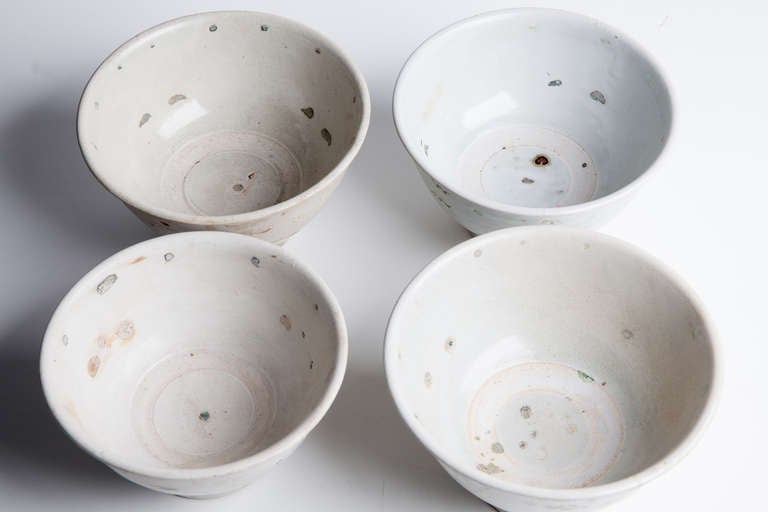 Vietnamese Set of Four Shipwreck Bowls from Vietnam