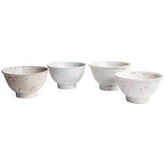 Set of Four Shipwreck Bowls from Vietnam