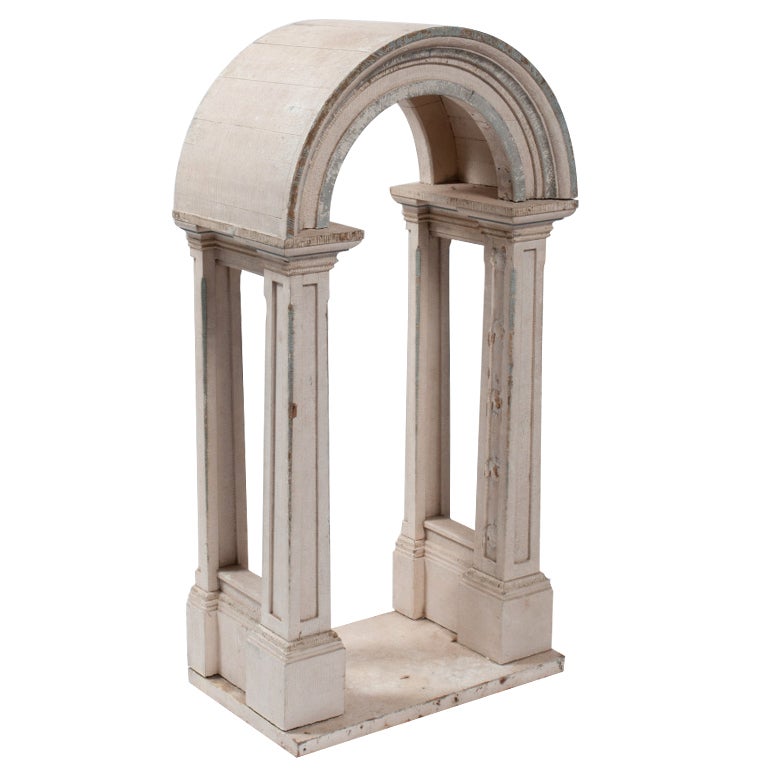 Painted Architectural Arch Model For Sale