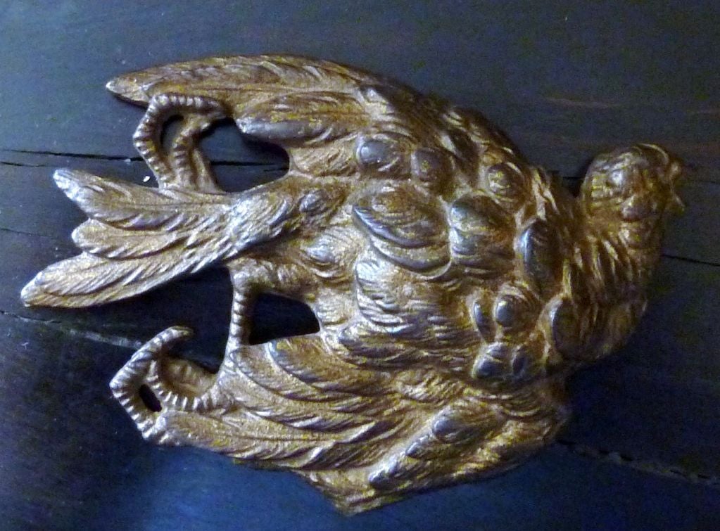 French Cast Iron Deceased Bird Paperweight For Sale