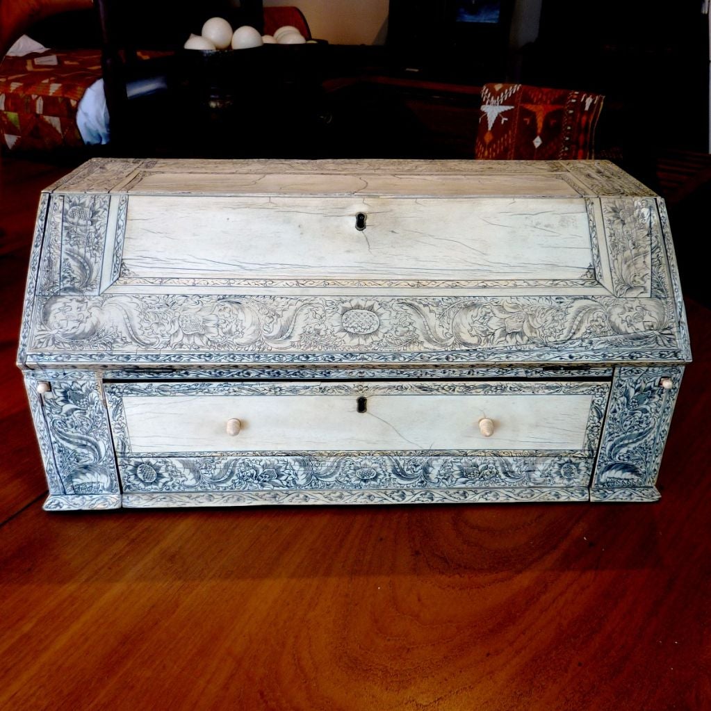 Very Large Anglo-Indian Ivory Veneered Dressing Stand
