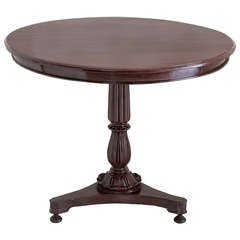 Anglo-Indian Rosewood Tilt Top Center Table