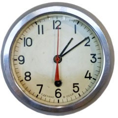 Vintage Cast Aluminum Russian Ship Clock