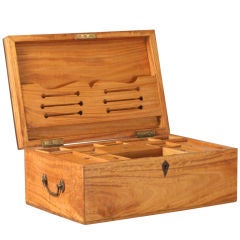 Anglo-Indian Satinwood and Ebony Cash Box with Secret Drawers
