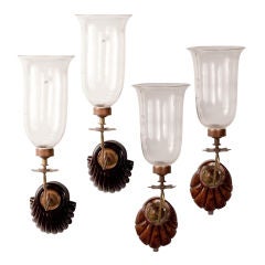 Antique Anglo-Indian Candle Wall Sconces in Various Sizes