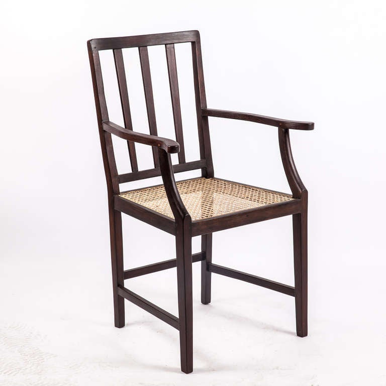 A beautiful nadun wood armchair with a newly caned seat from Ceylon. We have a total of five available.