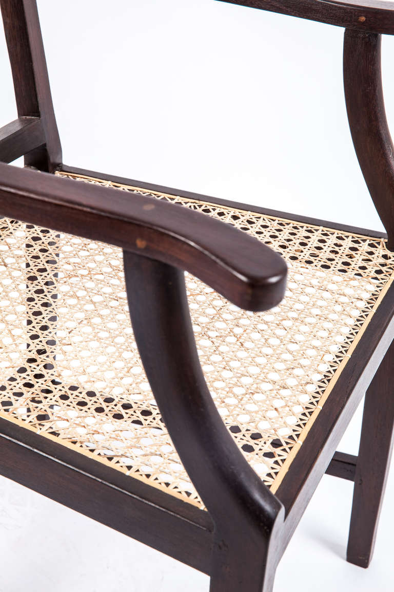 Early 20th Century Nadun Wood Armchair from Ceylon For Sale 1