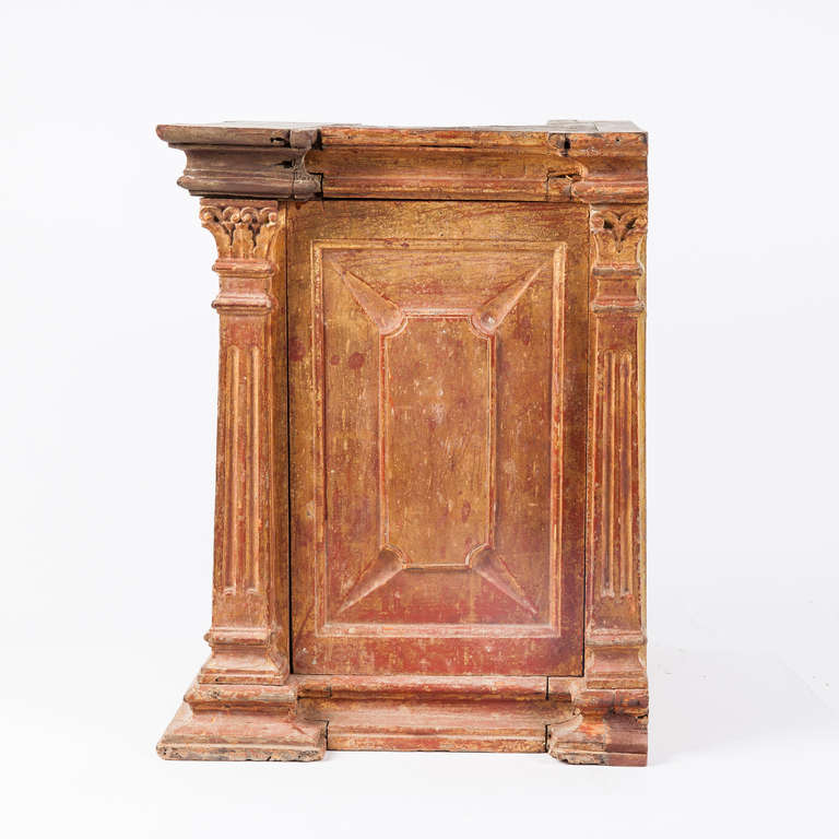 Paint 19th Century Indo-Portuguese Wood Tabernacle